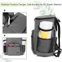 Teamoy Dog Travel Backpack, Pet Supplies Weekend Organizer with 2 Silicone Collapsible Bowls, 2 Food Carrier, 1 Water-Resistant Placemat
