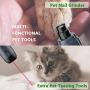 iblive Dog Nail Grinder Trimmer-Powerful and noiseless pet Nail Grinder for Large Medium and Small Dogs&Cats Rechargeable Electric pet Nail Trimmers