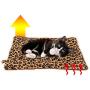 FLYSTAR Cat Bed Mat - Self Self Heating Warming Leopard Cute Cat Pad, Soft Flannel & Cotton, Support Machine Wash and Hand Wash, Comfortable Suitable for Small, Medium, Large Cats/Puppies FLYSTAR Cat Bed Mat - Self Self Heating Warming Leopard Cute Cat Pad, Soft Flannel & Cotton, Support Machine Wash and Hand Wash, Comfortable Suitable for Small, Medium, Large Cats/Puppies