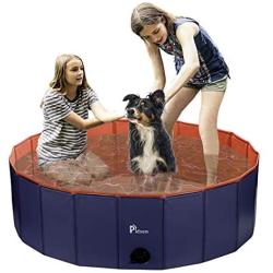 Pidsen Foldable Pet Swimming Pool Portable Dog Pool Kids Pets Dogs Cats Outdoor Bathing Tub Bathtub Water Pond Pool & Kiddie Pools