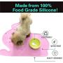 PINCTROT Pet Feeding Mat, Bowl Placemat for Cats Dogs, Tray with Raised Edges, Generous Size for Water Fountain Station, Food Grade Silicone