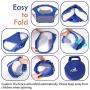 Pawaboo Small Animals Playpen, Breathable & Waterproof Small Pet Cage Tent with Zippered Cover, Portable Outdoor Yard Fence for Kitten/Puppy/Guinea Pig/Rabbits/Hamster/Chinchillas/Hedgehogs/Reptiles