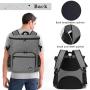 Teamoy Dog Travel Backpack, Pet Supplies Weekend Organizer with 2 Silicone Collapsible Bowls, 2 Food Carrier, 1 Water-Resistant Placemat