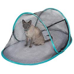 Nala and Company - The Cat House Outdoor Pet Enclosure for Indoor Cats - 43'' x 23'' x 18'' - Portable, View, Pop Up Lounger Tent for Deck, Patio, Porch, Yard, Balcony & RV Travel - with Storage Pouch