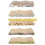 T.F GHG Cat Scratcher Cardboard Wave Scratch Pad with Catnip,Unique Two Different Scratch Side,Corrugate Durable Scratching Pad,Reversible,Two Pcs Set,Cat Scratching Toy Lounge Sofa Bed for Cats