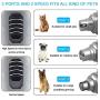 Waitley Dog Nail Grinder Upgraded Rechargeable Low Noise Pet Nail Trimmer Paws Clipper 2-Speed 3 Grinding Ports,Gentle Painless Grooming,Trimming & Smoothing Kits for Small Medium Large Dogs Cats Pets