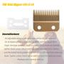 Replacement Clipper Blades Compatible with Wahl 30-15-10,Professional Animal Pet Standard Adjustable Blade Set for Pro Ion, Iron Horse, Show Pro Plus, U-Clip