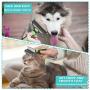 Youmi 2 Sided Undercoat Rake for Dog& Cat, 22+87 Rounded Teeth Deshedding Brush, Dog Cat Grooming Tool for Deshedding, Mats & Tangles Removing, No More Nasty Shedding and Flying Short to Long Hair