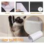 SIEBIRD Cat Scratch Deterrent Tape, 100% Transparent Clear Cat Scratch Furniture Protector with Pins, Flexible Anti-Scratch Cat Training Tape Furniture Scratch Guards, 18'' L X 10'' W & 15'' L X 12'' W