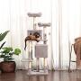 Hey-brother 60 inches Multi-Level Cat Tree Condo Furniture with Sisal-Covered Scratching Posts, 2 Plush Condos, 2 Plush Perches, for Kittens, Cats and Pets