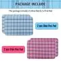 KOOLTAIL Washable Pee Pads for Dogs - Waterproof & Non-Slip Plaid Puppy Potty Training Pads, Reusable Whelping Pads, Pee Pad for Guinea Pig Cage, Dog Food Feeding Mat