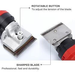 TAKEKIT Horse Clippers Professional Electric Animal Grooming Kit for Horse Equine Goat Pony Cattle and Large Thick Coat Dogs, 6 Speeds Large Heavy Duty Farm Livestock Haircut Trimmer, 380W