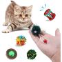 QKURT Christmas Pet Stocking, Xmas Interactive Chew Toy for Puppy Kitten - 10 Packs