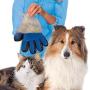 FEMW Pet Grooming Glove - Efficient Pet Hair Remover Mitts - Pet Massage Gloves - Gentle Deshedding Brush Glove - for Dog Cat Horse with Long & Short Fur [Upgrade Version][Left & Right Hand]