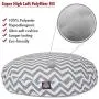 Gray Chevron Medium Round Indoor Outdoor Pet Dog Bed With Removable Washable Cover By Majestic Pet Products Gray Chevron Medium Round Indoor Outdoor Pet Dog Bed With Removable Washable Cover By Majestic Pet Products
