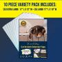 Di and Drew Cat Furniture Protector, 10 Pack Double Sided Clear Anti-Scratch Cat Deterrent Training Tape, 5 Pack XL + 5-Pack Large Cat Training Tape, No Pins or Residue