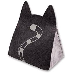 Touchcat Kitty Ears Travel On-The-Go Collapsible Folding Cat Pet Bed House with Toy