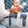 Bath Kneeler with Elbow Rest Cushioned Grey Baby Wash Pet Bath Mat Animal Print
