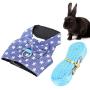TOPINCN Rabbit Harness with Lead Set Cute Bow Tie Vest Harness Adjustable Pet Chest Walking Harness for Bunny Hamster Ferret and Small Animals