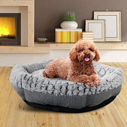 Dog Bed - Hexagon Pet Bed - Machine Washable - Ultra Soft Fabric - Gray