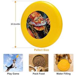 Pet Frisbee Flying Disc Dog Toy - Multifunction Willie Nelson Booger Red Debra HURD