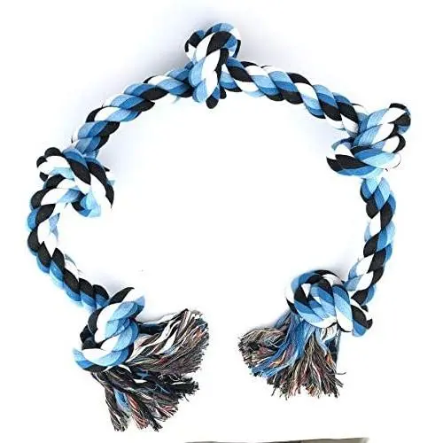 NYDREAM Dog Rope Toy for Aggressive Chewers, Medium to Large Breed Dogs | Extra-Large Tug of War Toy : 3 Feet 5 Knots Durable Dog Training Toys for Large Dogs, Teeth Cleaning Upgrade Indestructible NYDREAM Dog Rope Toy for Aggressive Chewers, Medium to Large Breed Dogs | Extra-Large Tug of War Toy : 3 Feet 5 Knots Durable Dog Training Toys for Large Dogs, Teeth Cleaning Upgrade Indestructible