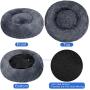 TAMOWA Dog Bed Cat Bed Comfortable Donut Cuddler Round Dog Bed for Small Medium Dogs Ultra Soft Calming Dog Bed, Self Warming, Improved Sleeping, Anti-Slip Base (Size 20''/24''/28''/31'')