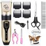 Mikayoo Pet Charging Electric Clippers,Pet Electric Shaver Cat and Dog Electric Hair Clipper,Dog Professional Beauty Trim Set Can Be Charged