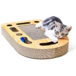 MIAOXSEN Cat Toy with Sturdy Scratching Pads Lounge and Jingly Balls for All Ages of Indoor Cats