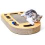 MIAOXSEN Cat Toy with Sturdy Scratching Pads Lounge and Jingly Balls for All Ages of Indoor Cats