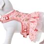 Blueberry Pet 2021 New 3 Patterns Soft & Comfy Spring Scent Inspired Floral Dog Harness Dresses