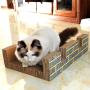 Petpopo Cardboard Cat Scratcher, Scatching Pad,High Density Corrugated Paper, Honeycomb Structure, Durable,Degradable and Recyclable,Double-Sided use, Comfortable Cat Scratcher Toys,with Catnip