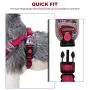 ThinkPet No Pull Harness Breathable Sport Harness - Escape Proof/Quick Fit Reflective Padded Dog Safety Vest with Handle Back/Front Clips, Easy for Walking