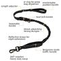 Canple Dog Leash multifuctional with car seat Belt Buckle for Medium to Large Dogs No Pull Shock Absorbing Strong Bungee Reflective Dog Training Leash 4-6 ft 2 Padded Traffic Handle