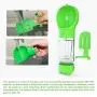 INSHERE Dog Water Bottle 3 in 1 Portable Dog Bowl Pet Water Bottle Travel Dog Water Dispenser with Garbage Bag Storage and Poop Shovel for Walking Hiking Travel Outdoor (Green)