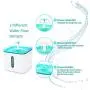 Emiral Cat Water Fountain, 84oz/2.4L Healthy and Hygienic Automatic Pet Water Fountain Dog Water Dispenser with 3 Replacement Filters 1 Silicone Mat, Pet Drinking Fountain for Dog, Cat and Small Pet