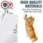 Cat Scratch Deterrent Tape - 12 x 17 Inches 8 PCS - Furniture Protector from Pet Scratch, Clear Double Side Anti-Scratch Cats Training Tape Sheets - Couch, Door, Walls, Carpet Protector – Residue Free
