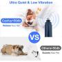 Casfuy Dog Nail Grinder with LED Light - Upgraded 2-Speed Electric Pet Nail Trimmer Powerful Painless Paws Grooming & Smoothing for Small Medium Large Dogs & Cats