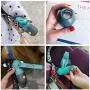 Dog Poop Pickup Bags Holder with LED Flashlight|Pet Waste Bags Dispenser for Lead Leash|Diaper Bags Distributor for Cradle Car|Carabiner Fastener LR44 Button Cells Included 1 Pack (Crystal Blue) Dog Poop Pickup Bags Holder with LED Flashlight|Pet Waste Bags Dispenser for Lead Leash|Diaper Bags Distributor for Cradle Car|Carabiner Fastener LR44 Button Cells Included 1 Pack (Crystal Blue)