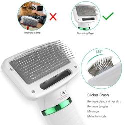 PETRIP Dog Hair Dryer Pet Dryer Professional Grooming Blower Dog Slicker Brush for Medium Small Dog Cat