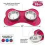 Iconic Pet Colour Splash Designer Bone Shape Fusion Pet Diner