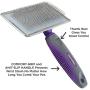 Hertzko Slicker Brush for Dogs and Cats Pet Grooming Dematting Brush Easily Removes Mats, Tangles, and Loose Fur from The Pet’s Coat