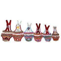 WINOMO Female Dog Suspender Sanitary Pants Diaper - Size XS (Random Color)