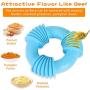 Dog Chew Toy for Aggressive Chewers Medium and Large Breed, Freezable Dog Chew Toys for Teething Dogs, Ultra-Tough Natural Rubber Nearly Indestructible Donut Dog Toy, Dog Chew Ring Toys
