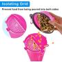 Guardians Dog Travel Water Bottle Collapsible Bowls, 2 in 1 Pet Food Container with Collapse Bowls, Outdoor Portable Water Bowls for Walking, Traveling, Camping and Hiking