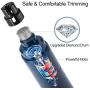 cfmour Dog Nail Grinder, Upgraded 2-Speed Rechargeable Dog Nail Trimmers for Small Medium Large Dogs, Electric Pet Nail File Painless Paws Trimming & Smoothing, Dark Blue