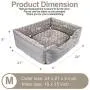 FURTIME Durable Dog Bed for Large Medium Small Dogs Soft Washable Pet Bed Breathable Rectangle Sleeping Bed Anti-Slip Bottom (24'' x 21'' x 8'', Grey) FURTIME Durable Dog Bed for Large Medium Small Dogs Soft Washable Pet Bed Breathable Rectangle Sleeping Bed Anti-Slip Bottom (24'' x 21'' x 8'', Grey)