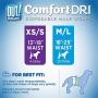 OUT! Disposable Male Dog Diapers | Absorbent Male Wraps with Leak Protection | Excitable Urination, Incontinence, or Male Marking (M/L, 96 ct)