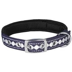 Blueberry Pet 9 Colors Soft & Safe 3M Reflective Jacquard Neoprene Padded Dog Collars