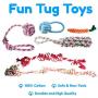 Pacific Pups Products supporting PacificPupRescue.com - 18 Piece Dog Toy Set with Dog Chew Toys, Rope Toys for Dogs, Plush Dog Toys and Dog Treat Dispenser Ball - Supports Non-Profit Dog Rescue